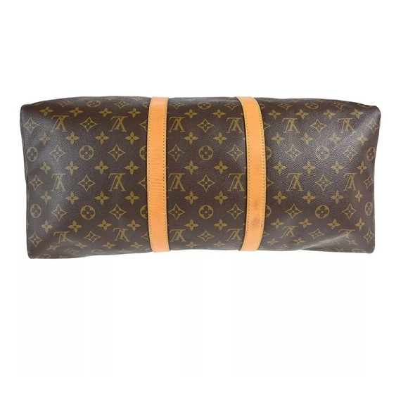 LOUIS VUITTON KEEPALL 50 TRAVEL DUFFEL MONOGRAM CANVAS Authentic - Picture 4 of 10